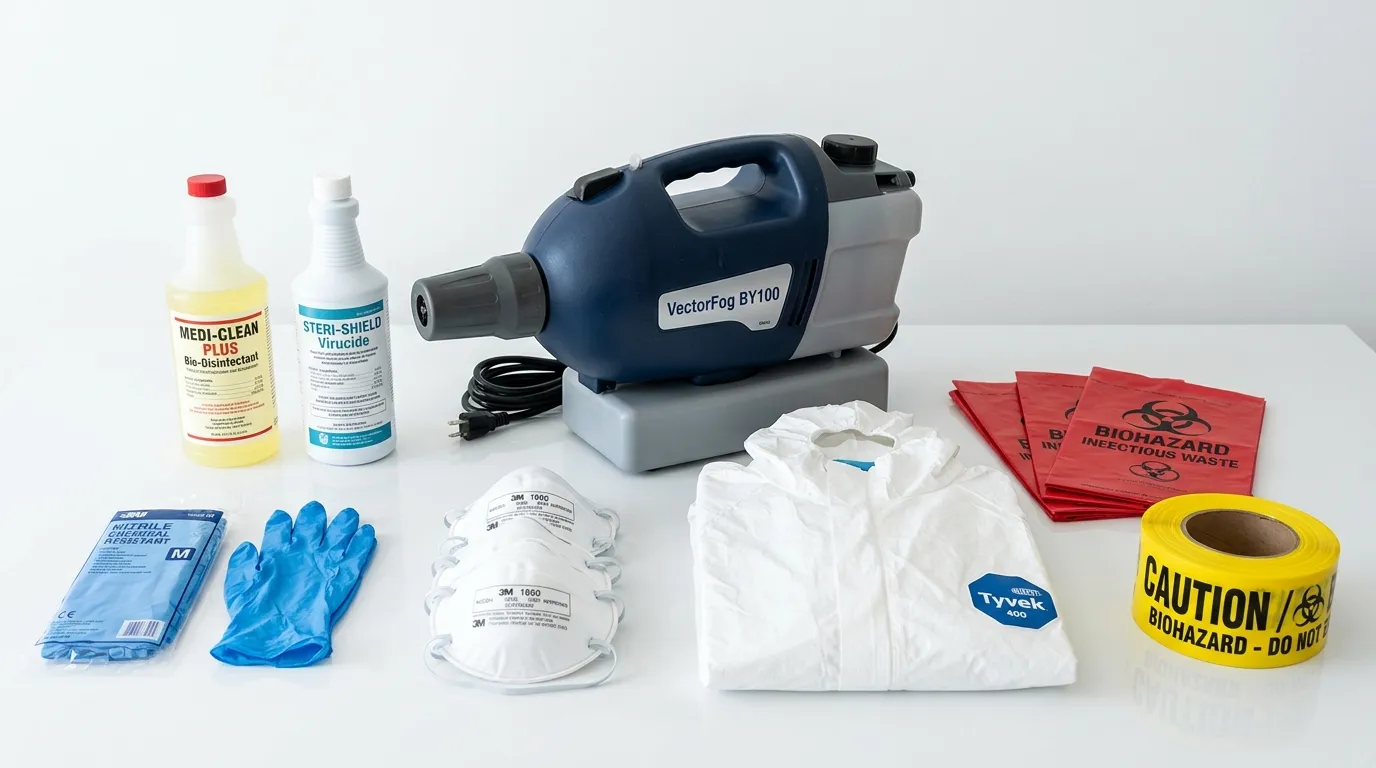 Professional biohazard remediation crew working in Glencoe